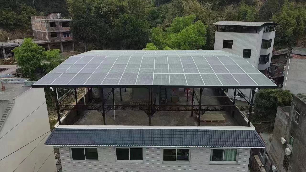 亳州15kw+10kwh自建别墅家庭光伏储能系统